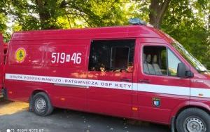 Samochód Ochotniczje Straży Pożarnej w Kętach