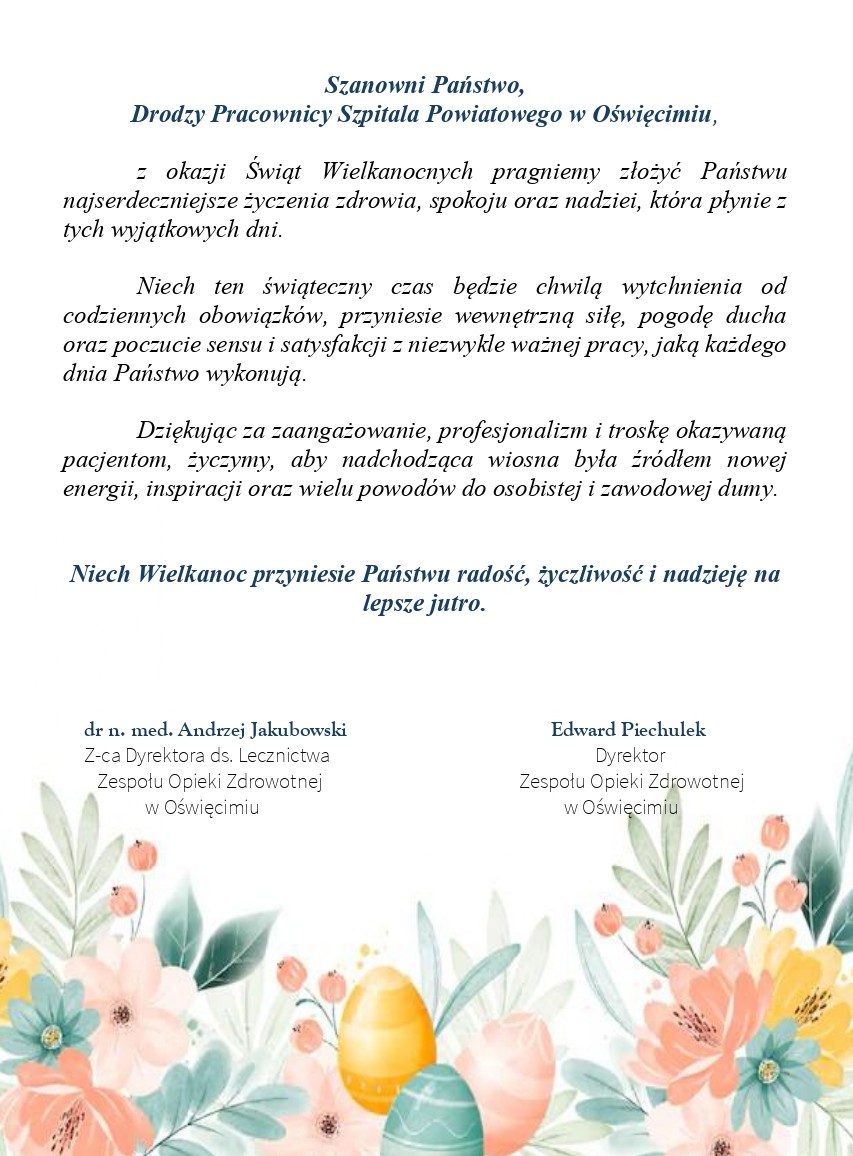 Życzenia Wielkanocne